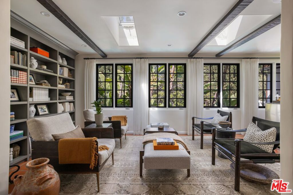Looking for back up offer. Price includes Furniture and Accessories (with few exceptions). All offers considered. Just North of The Flats, nestled in one of the most coveted locations in all of Beverly Hills, comes a one-of-a-kind romantic Spanish estate with fabulous, classic Mediterranean design in a sylvan setting. Here, you are surrounded by luxury - a three-minute drive to The Beverly Hills Hotel, a seven-minute drive to Hotel Bel-Air, a two-minute drive to the prestigious Harvard-Westlake School, and located directly across the street from the famed Jack Warner estate. Designed by renowned Hollywood architect, Wallace Neff, and equipped with its own custom chefs Kitchen - with Sub Zero and Gaggenau appliances. Restored and furnished to perfection. "The Wallace", as it is affectionately called, features 4 bedrooms, 6 bathrooms, complete with large terraces from every room. Lose yourself in the magic and charm of this home and immerse yourself in the beautiful views and landscape. Enjoy the blissful California sunshine at your resort-like pool surrounded by mature trees for ultimate privacy.