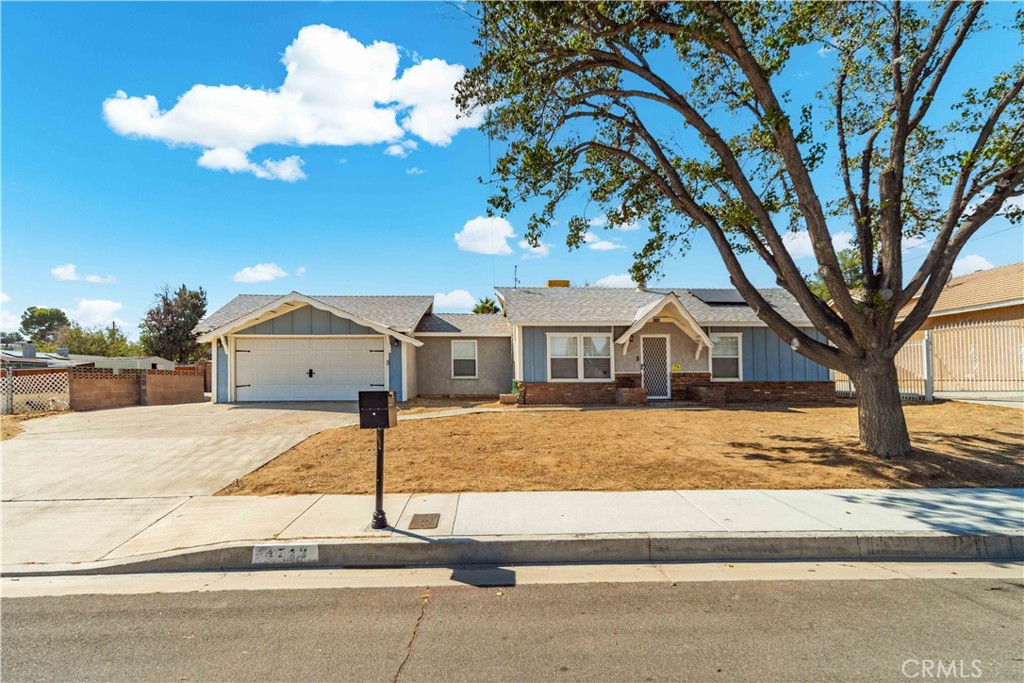 Charming, recently renovated home in Quartz Hill. Solar included! Open kitchen with island, granite countertops and tile backsplash. Dining area features built-in coffee bar/buffet area. Attractive, wood burning stove with brick hearth in the living room. Attractive vinyl plank flooring throughout w/ carpet in the bedrooms. Updated fixtures throughout. Large lot with RV Access, covered patio and a shed for additional storage. Located near schools, Quartz Hill Little League, the new library and all the shopping and dining located in downtown Quartz Hill.