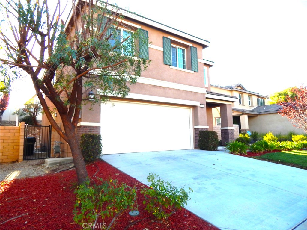 Welcome to this Rosena Ranch community home - A 2018 built single-family home offers 1,821 sq ft of living space on 5,000 sq ft lot. It offers 3 bedrooms PLUS a loft and 2 1/5 bathrooms. A convenient 1/2 bathroom downstairs - Spacious kitchen with granite countertops large island, and a walk-in pantry. Open-concept living and dining area with a cozy fireplace. Laundry located conveniently in the 2nd floor - Master suite with a walk-in closet, dual sinks, separate bathtub and shower. Solar panel system to reduce energy costs. Tankless water heater. Fully landscaped front yard.
A resort style amenities - just walking distance to access a beautiful Club house, upscale gym, an Olympic pool, a zero entry pool, jacuzzi, splash zone area and kids pool, picnic areas, BBQ areas - walking trails, sidewalks, dog park, hiking parks Conveniently located to elementary school and near Cal State University San Bernardino, with easy access to the 15 and 215 freeways. Minutes away from Victoria Gardens shopping mall in Rancho Cucamonga and the I-10 freeway. This home is waiting for that perfect family !!