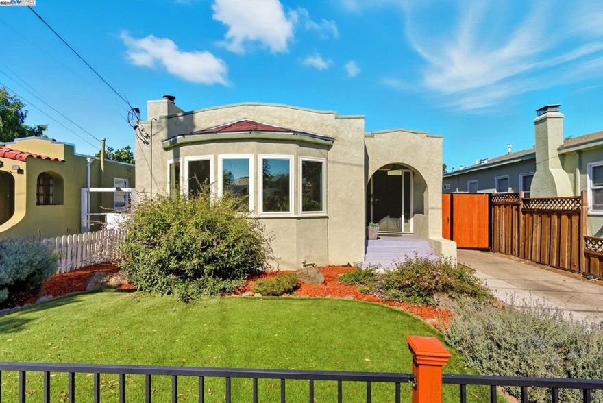 Welcome to this beautifully remodeled San Leandro home, where timeless character meets modern comfort. Step inside to a spacious open floor plan featuring hardwood floors, custom designer paint, and abundant natural light that creates a warm and inviting atmosphere.  The updated kitchen shines with sleek cabinetry, quartz countertops, and stainless-steel appliances — perfect for both everyday living and entertaining. Both bathrooms have been tastefully remodeled, offering stylish finishes and thoughtful design.  Enjoy year-round comfort with central heating and air conditioning, while energy-efficient upgrades such as owned solar panels and an EV charging setup add exceptional value and sustainability.  The expansive backyard provides the ideal space for relaxing, gardening, or hosting gatherings. A detached garage offers extra storage and exciting potential for an ADU, home office, or studio.  Perfectly situated in a desirable neighborhood, this home is just a short stroll from downtown San Leandro’s shops, cafés, and restaurants, with easy access to major commute routes.  A true blend of comfort, efficiency, and convenience — this move-in-ready residence is ready to welcome you home.
