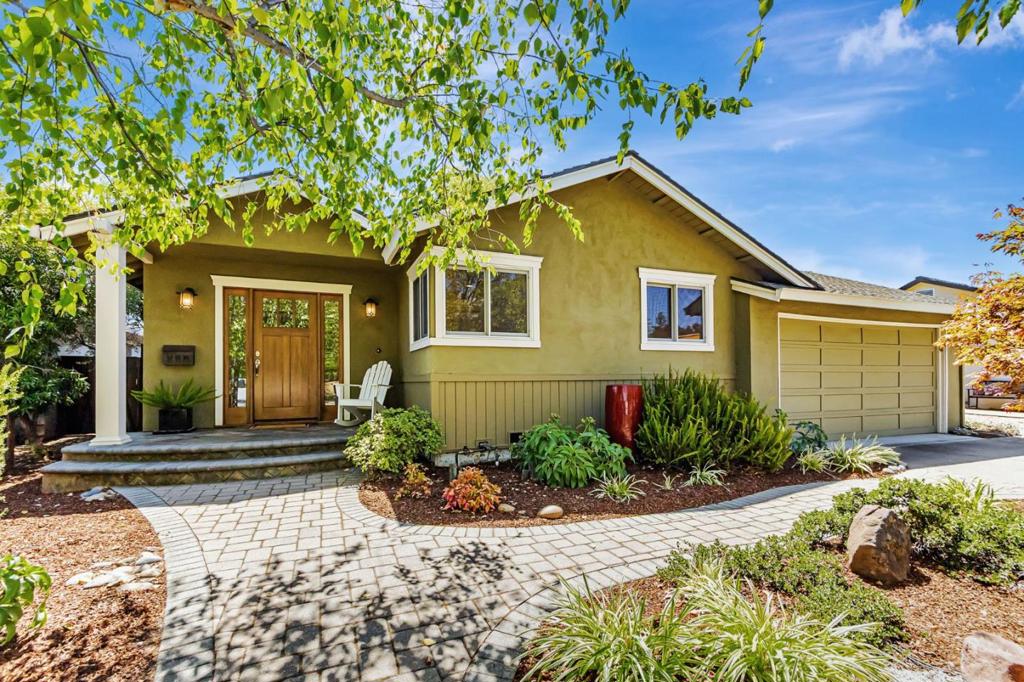 Captivating Remodeled & Expanded Custom Light-Filled (3) Bedroom, (2) Bathroom Single Family Ranch Style Home Nestled on a Enchanting Tree Lined Street w/1,826 Sq Ft of Living Space in the Highly Desirable Carlton Neighborhood Bordering Los Gatos. Open & Flowing Contemporary Floor Plan Offers an Inviting Formal Entrance, Expansive Remodeled Kitchen Enhanced by Wood Cabinetry, Stainless Steel Gas Range w/Hood, Dishwasher, Slab Granite Countertop & Nook for Dining. Enjoy the Large Sun - Lit Living Room w/Custom Skylight & Separate Oversized Family Room w/Additional Dining & French Doors Leading out to the Lush Landscaped Backyard for Indoor/Outdoor Living, Luxurious Expanded Primary Bedroom Boasting a Tres Ceiling, Remodeled En-Suite w/Large Dual Vanity, Heated Floor, Stone Shower & Soaking Tub, Dual Closets & Slider Glass Door w/Tranquil Views of the Back Yard. Take in the Beautiful Bamboo Flooring, Remodeled & Expanded Guest Bathroom w/Heated Floor, Recessed Lighting, DP Windows Central Heat & A/C, Owned Solar w/Back Up Battery & 240 Volt EV Charger. Tranquil Landscaped Front Yard w/Paver Walkway & Back Yard w/Drought Tolerant Shrubs, Lush Lawn, Views of the Mountains, & Paver Patio w/Multiple Areas for Entertaining & Relaxing. Top Carlton Elementary, Union, & Leigh High Schools!