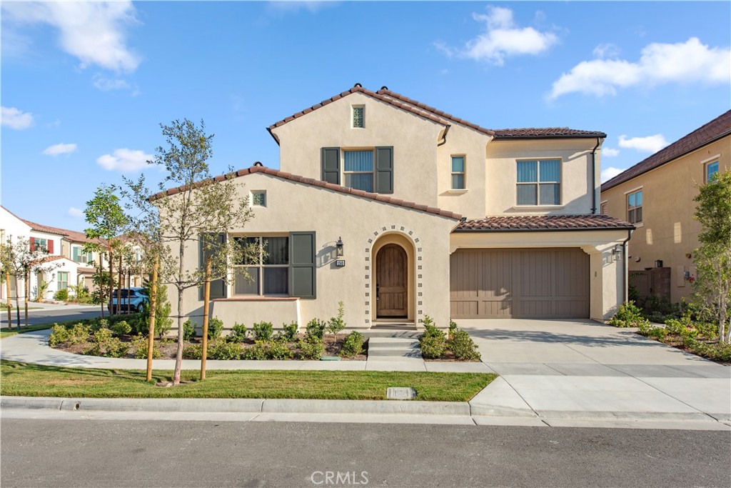 Brand new corner home, highly upgraded Residence One, located at the top of the hill in the prestigious guard-gated community of Fresco. This stunning property offers 4 bedrooms and 3 baths, featuring a modern glass rail staircase, Wolf appliances, and designer upgrades throughout.