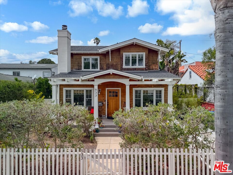 California living in a beautifully modernized 4 bedroom/4 bathroom, craftsman style home in the heart of Venice. Minutes from the beach, the vibrant Venice boardwalk, and world famous Abbot Kinney Blvd., there is nowhere else you would rather live. This home welcomes you with a porch perfect for relaxing and socializing. Once inside, you are greeted into a spacious and warm living area that leads to a beautifully updated kitchen that is best for preparing the perfect meal or hosting a gathering with friends. Go upstairs where you will find a large primary bedroom with a private balcony for watching beautiful coastal sunsets plus a walk-in closet and an en suite bathroom. Additionally, you'll find another two bedrooms and a full bathroom. Out back there is a great area for entertaining which also includes a converted garage that can be used as a home gym, recreational room, office, or all the above; a perfect little getaway for whatever you please.