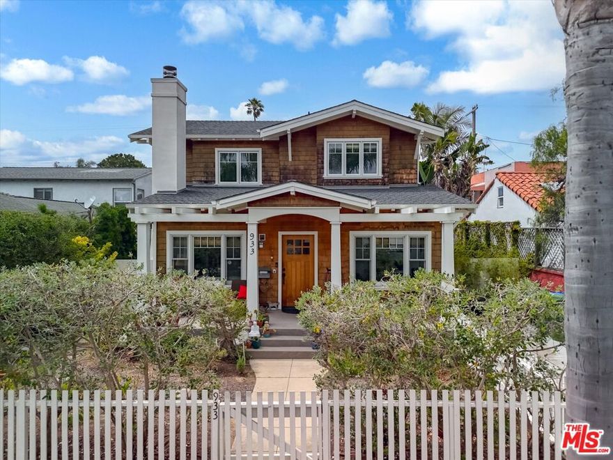 California living in a beautifully modernized 4 bedroom/4 bathroom, craftsman style home in the heart of Venice.  Minutes from the beach, the vibrant Venice boardwalk, and world famous Abbot Kinney Blvd., there is nowhere else you would rather live.  This home welcomes you with a porch perfect for relaxing and socializing.  Once inside, you are greeted into a spacious and warm living area that leads to a beautifully updated kitchen that is best for preparing the perfect meal or hosting a gathering with friends.  Go upstairs where you will find a large primary bedroom with a private balcony for watching beautiful coastal sunsets plus a walk-in closet and an en suite bathroom.  Additionally, you'll find another two bedrooms and a full bathroom.  Out back there is a great area for entertaining which also includes a converted garage that can be used as a home gym, recreational room, office, or all the above; a perfect little getaway for whatever you please.