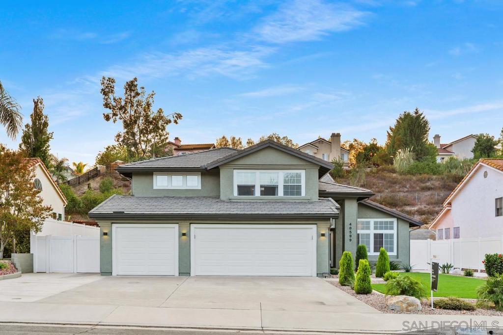 Modern Multi-Generational Estate w/ Smart Upgrades, Solar & Panoramic City Views 40599 Calle Medusa, Temecula, CA 92591. 6 Beds | 4 Baths | 3-Car Garage | Approx. 14,375 Sq Ft Lot Offered at $1,099,000. Welcome to this thoughtfully upgraded, move-in-ready estate offering panoramic city views, high-end smart home systems, & a flexible layout ideal for multigenerational living. Located just minutes from Temecula Wine Country on a premium upslope lot in a quiet no-HOA neighborhood, 40599 Calle Medusa delivers both tranquility & freedom—without sacrificing access to shopping, schools, or entertainment. Terraced Views & Outdoor Lifestyle Perched above the street with a tiered backyard layout, this home offers stunning views & seamless indoor-outdoor flow. Whether you're sipping coffee at sunrise or hosting a sunset BBQ, the elevated setting provides a scenic, private retreat ideal for entertaining or relaxing. Smart Energy Upgrades for Long-Term Value: Fully-owned solar system with 2 Tesla-style battery backups. New A/C heat pump, all-new ducts and vents. High-efficiency tankless water heater, New roof with double-layer underlayment, Updated plumbing & electrical, Smart LED lighting & programmable switches, 6” seamless gutters w/ direct drainage, Full suite of fire safety features, Flexible Floor Plan for Modern Living. Main Level: 2 bedrooms + full bath (One with private entrance & patio—perfect for in-laws, guests, or a rental studio). Dedicated home office, Open access to kitchen, dining, & living areas. Oversized 3-Car Garage w/ Storage & EV Charging. See supplement for more Modern Multi-Generational Estate with Smart Upgrades, Solar & Panoramic City Views 40599 Calle Medusa, Temecula, CA 92591. 6 Beds | 4 Baths | 3-Car Garage | Approx. 14,375 Sq Ft Lot Offered at $1,099,000. Upper Level: • Expansive primary suite with walk-in closet • Private mini-suite with ensuite bathroom • 2 additional bedrooms with a shared bath • All 4 bathrooms renovated with Kohler, Moen, and designer tile finishes Chef-Inspired Kitchen & Whole-Home Connectivity • Brand new Samsung appliances • Sleek quartz countertops + oversized single-basin sink • Modern soft-close cabinetry • Upgraded plumbing, lighting, and electrical • Open layout to dining and family rooms • Wall-mounted Wi-Fi access points throughout • TV-ready wiring in every bedroom, Clean epoxy flooring, installed EV charging station, custom storage solutions + dual attic access, Laundry zone with new washer/dryer and utility sink, sound-isolated and safety-equipped backyard Oasis with Outdoor Kitchen & Fruit Trees, custom outdoor kitchen with Bull BBQ grill, side burner, sink, and stainless storage, Two outdoor showers (upper & lower levels), 31 mature fruit trees for seasonal harvest, artificial turf + gravel beds, trellis post bases ready for customization (lumber included), lower-level enclosed patio with separate entry—ideal for a gym, guest suite, or creative space, vinyl fencing with solar accent lighting. Minutes to Wine Country, No HOA, Unlimited Potential Enjoy the freedom to personalize your property—RV parking, garden beds, ADU, or future expansion—all without HOA restrictions. Located just minutes from award-winning wineries, scenic trails, and Temecula’s best dining and shopping, this home offers a lifestyle that’s both relaxed and refined.