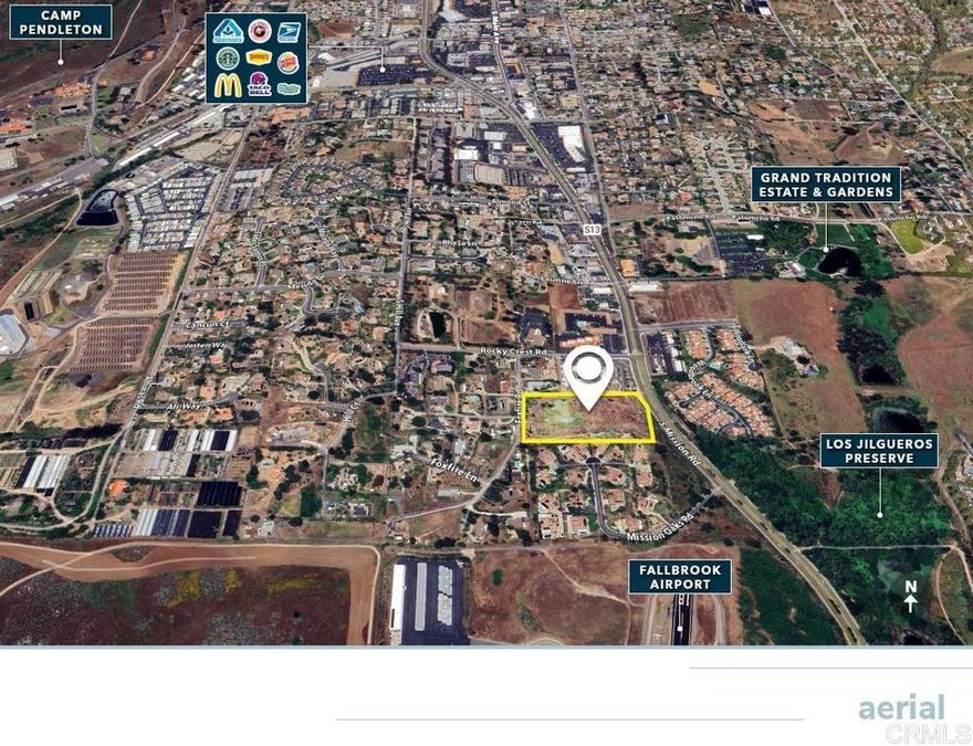 Zoned for 2 DU/ acre, this property sits in an ideal location near downtown Fallbrook. Buyers may also explore the possibility of utilizing State Density Bonus and AB1287 to increase the number of units, enhancing the investment appeal—please verify with San Diego County. This property is ideally situated near top-rated schools, shopping centers, restaurants, and the Camp Pendleton Marine Corps Base. Take advantage of this prime location to create a vibrant community in a thriving area. Don’t miss out on the potential this property holds