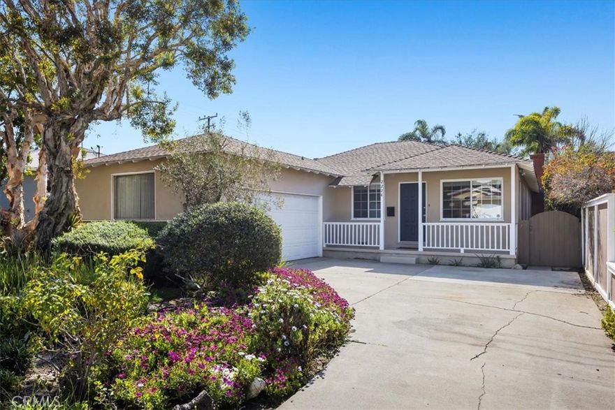 Charming home in Redondo Beach filled with sunlight and plenty of yard space is ready for immediate occupancy.  This 3 bedroom, 1-3/4 bath includes two separate living areas with a large living room in the rear of the home along with another living space off the front of the home.  The home includes air conditioning for the hot summer days. Recently remodeled kitchen and bathrooms with bright open floor plan. Hardwood floors throughout this conveniently located home. Enjoy nice backyard, plenty of parking and two car garage.  Walk to Lincoln Elementary School and Anderson Park and ride your bike to Manhattan Beach.