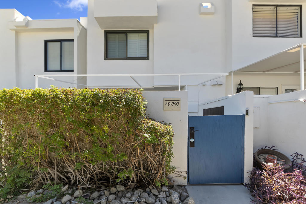 FHA APPROVED + PRIME SOUTH PALM DESERT LOCATION! This beautifully updated condo in the desirable Mountainback community is a rare find. FHA financing is welcome, making it ideal for first-time buyers or anyone seeking low down payment options.Located just 1 mile from El Paseo, you'll have world class shopping, dining, and hiking trails right at your fingertips, it doesn't get better than this!Inside, you'll love the upgraded kitchen with new stainless steel appliances, plus a custom walk-in shower, updated vanities, and stylish hardwood flooring downstairs. Enjoy peaceful mountain views from your kitchen window and unwind on your private front and rear patios.The Mountainback community features multiple pools, spas, and tennis courts, along with beautifully landscaped greenbelts that create a resort-style feel.Whether you're searching for your first home, a second home, or an investment property, this one checks all the boxes. FHA-approved, move-in ready, and perfectly located in the heart of South Palm Desert!Get pre-approved with our preferred lender, Shawn Muro at LeaderOne Financial: https://apply.leader1.financial/homehub/signup/ShawnMuro@leader1.com
