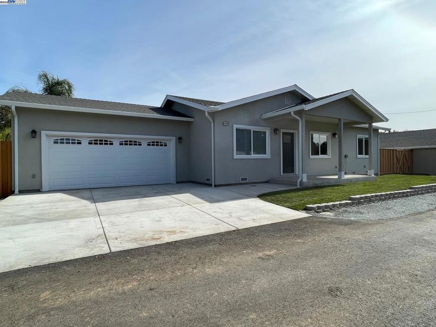 Step into modern elegance with this stunning, built in 2024, single-family home! Featuring three bedrooms and two bathrooms, this home radiates style and comfort with its 9-foot ceilings and tons of natural light. The chef’s kitchen showcases granite countertops, stainless steel appliances, and a large center island with breakfast bar. Luxury vinyl plank flooring adds a touch of sophistication throughout, while the private backyard, with its concrete patio and double side RV parking, offers space to relax or entertain. Energy efficient amenities include solar power, wired for electric car hookup, central heat and AC, and a tankless water heater. Beautifully landscaped yard has automatic sprinklers, and rent includes gardening services, washer,dryer and refrigerator. Available for immediate occupancy. Sorry, no pets at this property.