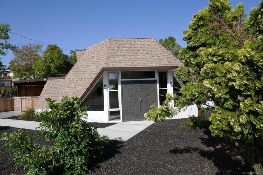 Welcome to this one-of-a-kind Geodesic Dome home in a prime location! This unique property offers 3 bedrooms, 2 baths, and approximately 1,290 sq. ft. of living space. Conveniently located just 20 minutes from downtown San Diego and close to Target, Walmart, and a variety of great restaurants. Tons of potential and truly a must-see.