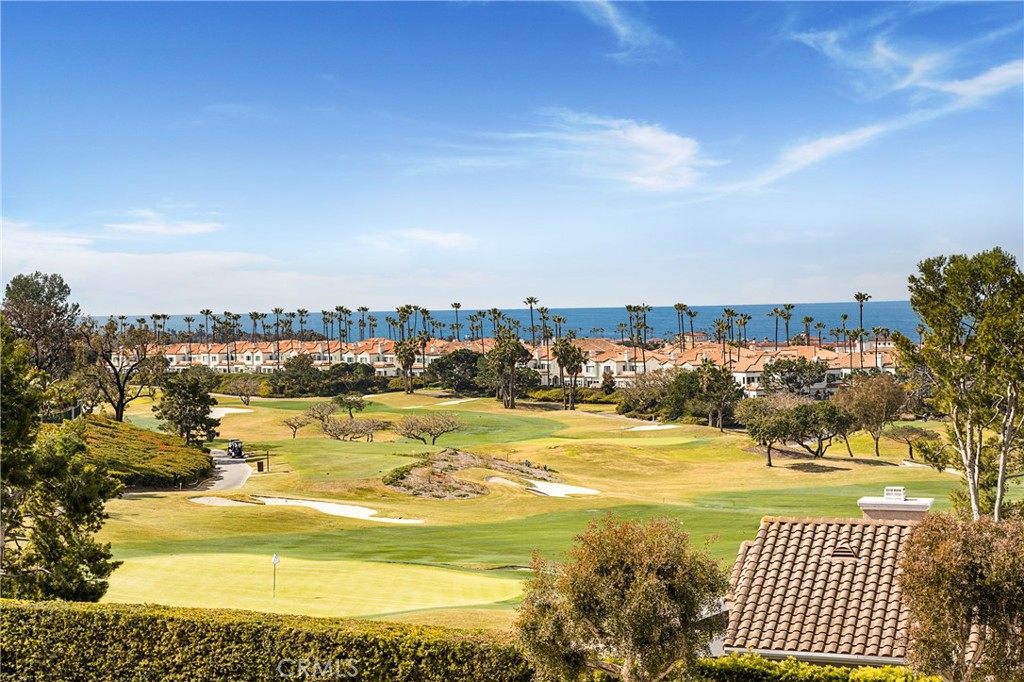 Located in a prime location, this guard gated Monarch Beach home enjoy views of the golf course and the ocean. The floor plan includes three bedrooms and three bathrooms of which one bedroom and bathroom are located on the first level. The high ceilings in the living room give the space an open and bright feeling. Stunning views can be enjoyed from both levels of the home. The beautiful backyard is a special place to enjoy privacy and a garden with fruit trees. The upstairs primary suite deck offers expansive reaching ocean and golf views and breathtaking sunsets. The home has been remodeled and recently updated with fresh paint, new luxury vinyl flooring, and fixtures. Short-drive to neighboring coastal cities like Laguna Beach. Capistrano Unified School District is known for excellent schools as well as private school offerings nearby. Close to The Waldorf Astoria Resort, The Ritz Carlton Hotel, shopping, restaurants, farmers market, luxury cinemas, parks, beach trails and the many local beaches.
