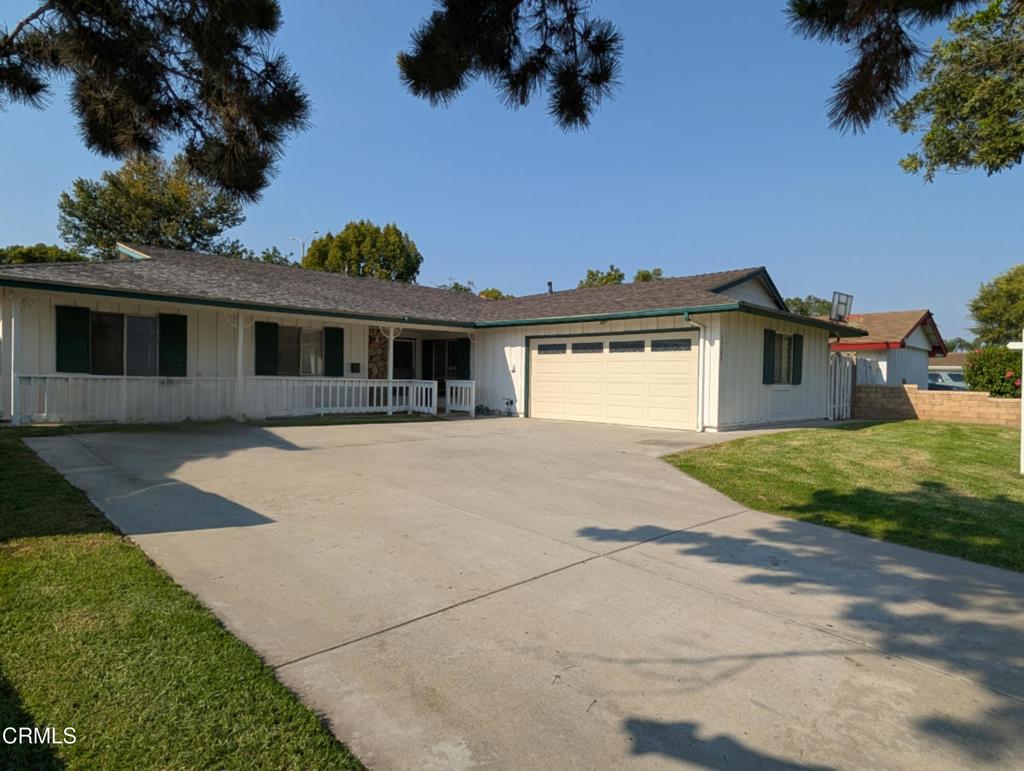 Charming single-story home situated on a spacious 8,260 sq ft lot. The open living room features a brick fireplace and sliding glass doors leading to the backyard. The kitchen includes a bay window, built-in refrigerator, ample cabinetry, and generous counter space, with an adjacent dining area for easy entertaining. Home has been updated with a new AC and heating units, new water softener and Reverse osmosis drinking water systems. The primary bedroom also offers backyard access via slider. Additional features include smooth ceilings, and an attached two-car garage with laundry area. The backyard provides plenty of room to customize--perfect for a garden, pool, or play area.