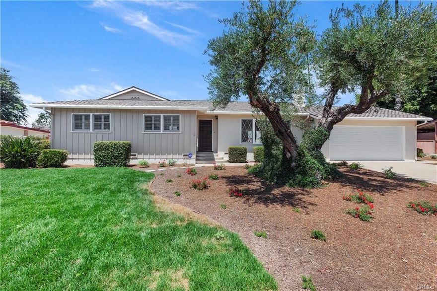 Single-story home for lease on a quiet street in North Tustin featuring over 1,800 sq/ft of living space and a large backyard. Situated in the St. Hubert Estates neighborhood, this home features 3 equally-sized bedrooms, large bonus room, a beautiful full bath down the hall with double vanities and quartz countertop, and a three-quarter bath connected to the primary bedroom. Upon entry you’ll enjoy the generous living room and fire place, with lots of natural light from the antique-style windows that overlook the front yard. The dining room is an open continuation of the living room and flows into the kitchen, which includes lots of cabinets for storage, and its own breakfast nook. The house boasts an additional back bonus room which could be used as a fourth bedroom. Wood flooring, designer floor tile, and new carpet recently installed. Sitting on one-third of an acre, the backyard offers a large open space with a playset for kids, fruit trees (two avocado, and citrus) scattered along the back of the property and the covered patio is perfect for outdoor entertaining. Separate garage has shelving for additional storage. Great schools including Hewes Middle School and Foothill High. Centrally located near all major freeways making it easy to get anywhere in Orange County. No pets and no smoking.