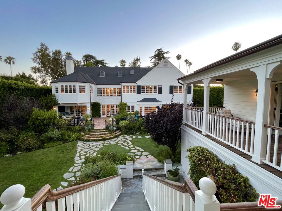 Unique Brentwood Park estate designed by Windsor Smith with family and entertainment in mind. This sprawling estate sits on over a half acre with a 6,890 sq ft main house and a 2,800 sq ft guest house. Wander the lush gardens to the pool and cabana with sport court, putting green and vegetable garden. The guest house features a movie theater, billiard room, gym and bedroom. The main house is perfect for entertaining with a chef's kitchen, formal dining room, piano room and several outdoor lounges. The main bedroom suite features his and hers baths/closets as well as a study and meditation room. The other wing has 3 guest rooms that open to a children's library and indoor basketball court. Below is a nanny suite with full mudroom and laundry. This is a must see property too many features to list.