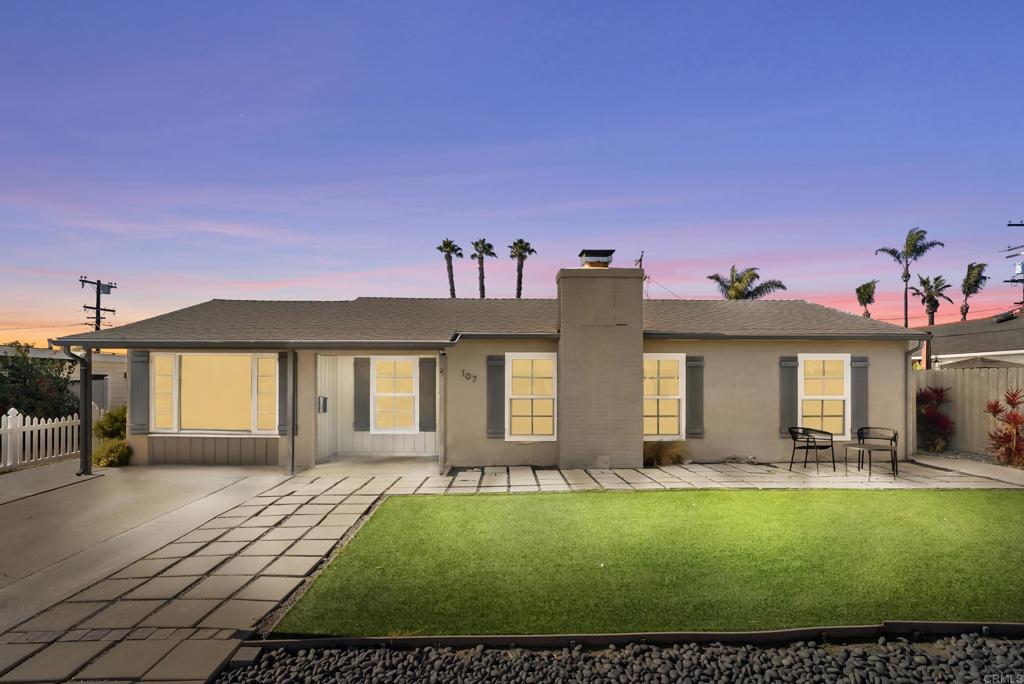 Completely updated and thoughtfully designed, this Chula Vista gem is truly move-in ready. The main home offers 2 bedrooms, 1 bathroom, and a versatile flex space—perfect for a home office or hobby room. A cozy fireplace warms the living area, while the remodeled kitchen shines with a gas stove, quartz countertops, a spacious island, and custom Roman shades. Adding even more appeal, the attached ADU provides flexibility—seamlessly expanding the living space of the main home or functioning as a fully independent residence with its own entrance. This private space includes 2 bedrooms, a full kitchen, laundry, living room, charming patio, and custom plantation shutters. Whether used for extended family, guests, or rental income, it’s a rare and valuable option. The updates extend far beyond cosmetics. The entire plumbing and electrical systems have been modernized, all windows are double-pane energy efficient, and both the main home and ADU share central heating and air conditioning—a huge benefit in this neighborhood. Outside, enjoy a low-maintenance yard with turf and plenty of patio space designed for easy entertaining. Unlike a quick flip, every detail here has been carefully planned and executed with quality in mind. This is a home where comfort, flexibility, and peace of mind all come together in one incredible Chula Vista location.