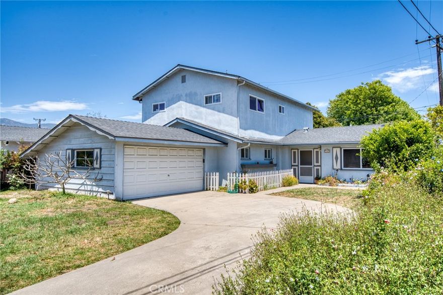Welcome to 740 Walnut Lane, a unique property offering flexibility and comfort in an excellent location. The main residence features 3 bedrooms and 2 bathrooms with a functional layout for everyday living. Above the detached garage, a private upstairs unit provides 2 bedrooms, 1 bathroom, and apartment-style living with its own entrance — perfect for extended family, long-term guests, or rental income potential.

The backyard is a peaceful retreat, featuring a sunlit patio and a variety of mature, fruit-bearing trees, including avocado, apricot, plum, and apple. Recent upgrades include a brand-new electrical panel, and the home is equipped with dual-pane windows for added efficiency and comfort.

Located just minutes from UCSB, Hollister Elementary, Magnolia Shopping Center, with easy access to the Scenic Coast Bike Trail, this property offers both convenience and versatility. With the ability to accommodate multiple lifestyles, 740 Walnut Lane presents a rare opportunity in a sought-after area.