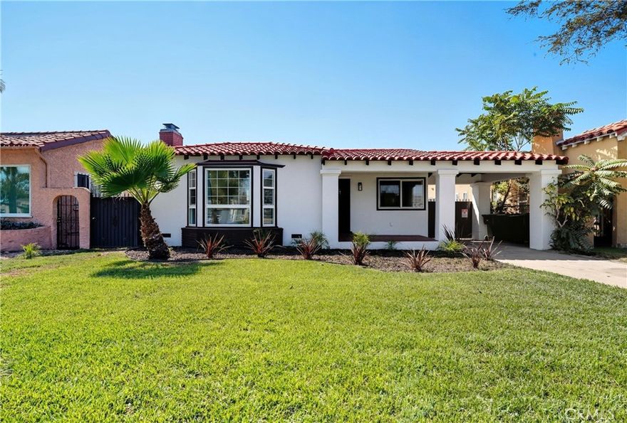 Welcome to this beautifully renovated Spanish-style home in Inglewood! Offered at $1,048,888.00, this move-in ready residence features ~1,860 sq ft of living space on a generous 7,059 sq ft lot. The home has been reimagined to a modern, open concept design. Recent high-end upgrades include fresh paint inside and out, all new copper plumbing, and a 200-amp electrical panel.

The heart of the home is the upgraded kitchen, boasting natural wood cabinets, quartz countertops, and new white Café appliances. Two completely remodeled bathrooms feature new tile, tubs, fixtures, glass enclosures and modern vanities. Vinyl-wood flooring flows throughout. Lighting has been fully updated — recessed lights and new fixtures everywhere, plus all new interior and glass closet doors.

The master suite is expansive, with a large walk-in closet, a huge master bathroom, and elegant French doors that open to the backyard. A first bath offers a tub plus separate glass-shower enclosure. Additional features include an automatic garage door, newly finished garage with drywall and epoxy floor, newer noise reduction insulated windows, and hallway storage cabinets.

Outdoors, the backyard is designed for low maintenance with artificial turf and fresh landscaping, privacy hedges and fencing and low voltage lighting while the front yard also offers beautifully renewed landscaping and lush grass. Bonus room attached to the garage adds versatile space, ideal for an office, studio, additional storage or potential ADU! The home is newly finished with dual-pane windows, drywall, and recessed lighting. It offers central AC & heat for year-round comfort.

Don’t miss this one-of-a-kind Spanish gem, combining modern luxury, thoughtful design, and prime location!