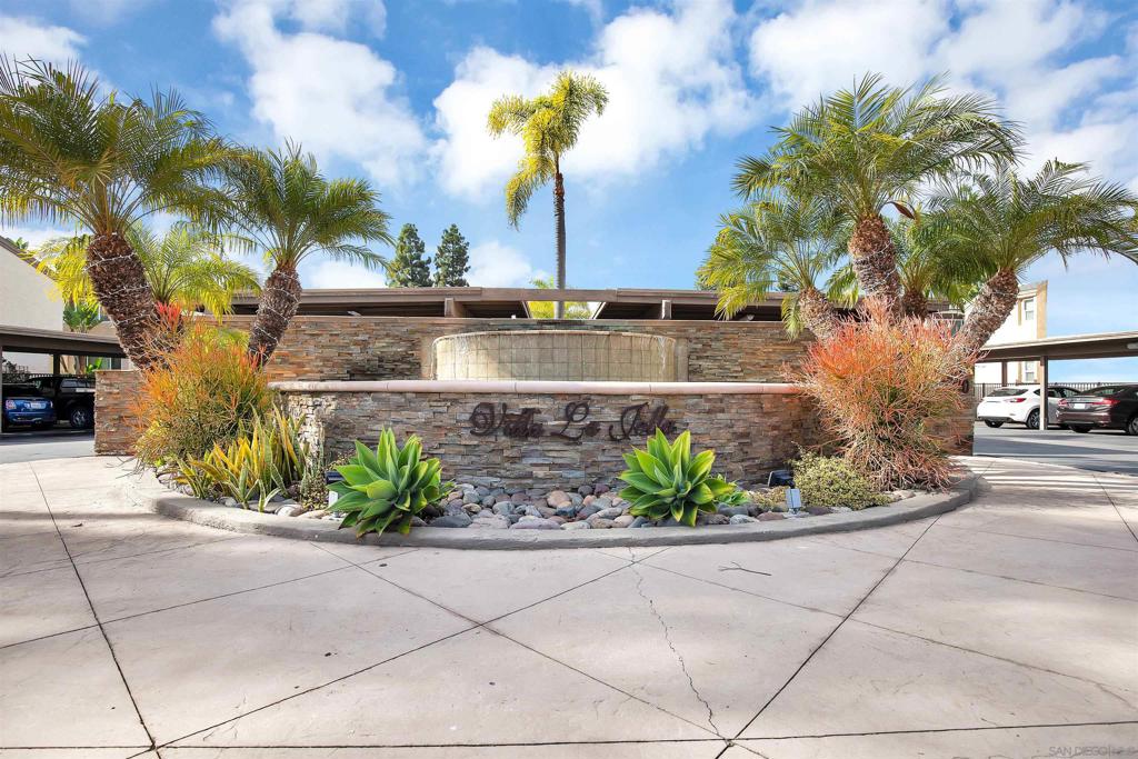 Lease this private upstairs one bedroom on the ridge at Villa La Jolla. This one bedroom condo is ready for move in on 7/7/2025. It is an upstairs corner location with a beautiful view facing west. This condo offers nice afternoon sunlight, nice open view off patio, dual pane windows, large bedroom with wall-to-wall mirrored closet, storage closet on patio and covered parking spot. Close to UCSD, La Jolla Village Square Shopping Center, I-5, local beaches, public transportation and more.