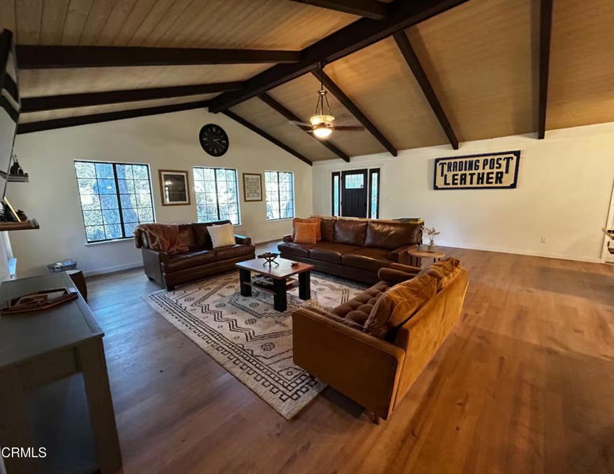 Welcome to Yosemite and Bass Lake gateway! A beautifully remodeled retreat tucked away on a serene, oak-studded acre just minutes from town and schools. This inviting home has been thoughtfully updated from top to bottom--offering modern comfort, style, and excellent income potential as an established Airbnb or a fabulous full-time family home.Step inside to discover brand new wood floors, refinished cabinets, and fresh interior paint that create a light, airy atmosphere throughout. The kitchen features new appliances, a breakfast bar, and contemporary fixtures that make it both functional and beautiful. Every room shines with new ceiling fans, while a brand new air conditioning unit and smart thermostat ensure year-round comfort.Enjoy additional living and entertainment space in the screened game room, perfect for relaxing or hosting guests. Outside, the gated backyard offers a private retreat complete with a rockscaped front approach, exterior lighting, and plenty of space to enjoy Oakhurst's natural beauty.Nestled down a long private drive surrounded by mature oak trees, this property offers both peaceful privacy and convenient proximity to local schools, shops.Whether you're seeking a turnkey investment property or a move-in-ready mountain home, this one checks every box.