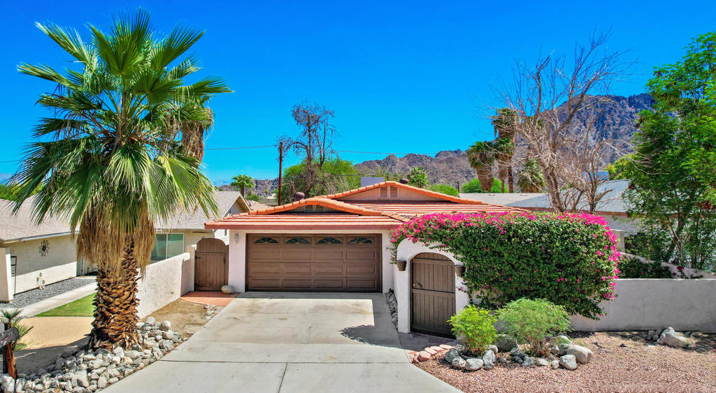 Nestled in the highly coveted La Quinta Cove, this charming 3-bedroom, 2-bath home offers 1,403 square feet of living space--perfect for investors, renovators, or buyers ready to infuse their own creative vision into a property full of potential.Set against the stunning backdrop of the Santa Rosa Mountains, this home not only provides a tranquil desert retreat but also offers breathtaking mountain views from your own backyard. The spacious yard features an Alumawood patio for shaded outdoor living, ideal for relaxing or entertaining, while the front courtyard is a secluded haven, complete with a private patio and vibrant bougainvillea draping the walls for added charm.Located in the heart of the highly sought-after La Quinta community, you'll enjoy close proximity to the vibrant Old Town, renowned golf courses, and an abundance of outdoor recreation--perfect for those who love the desert lifestyle.Whether you're a first-time buyer, a growing family, or simply seeking a peaceful desert retreat, this home offers the perfect canvas to bring your dream space to life. Don't miss the chance to make this hidden gem your own!