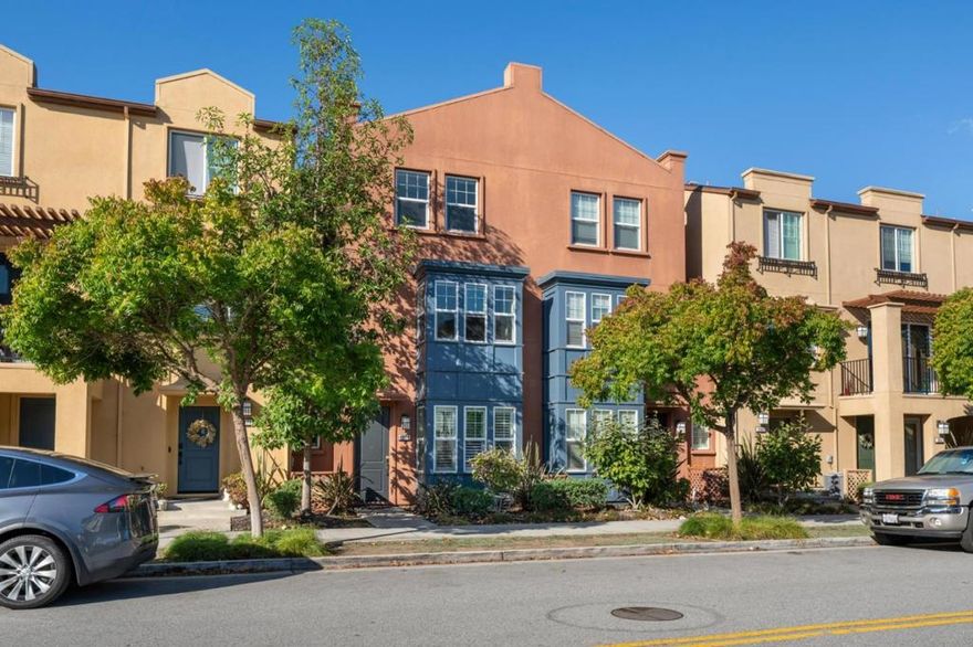Experience the best of Bay Meadows living in this spacious and modern 4-bedroom, 3.5-bath townhome offering 1,930 square feet of style and comfort. The open-concept main level features soaring ceilings and an inviting great room that flows seamlessly into a gourmet kitchen with white shaker cabinets, stainless steel appliances, and a large island perfect for gatherings. A convenient bedroom and full bath on the entry level make the ideal guest suite or private office. Upstairs, the primary suite is a peaceful retreat with a walk-in closet and spa-inspired bath, while two additional bedrooms share a bright hall bath. Enjoy a side-by-side two-car garage, in-unit laundry, and energy-efficient design. Located in the heart of Bay Meadows, just steps from parks, playgrounds, Caltrain, Whole Foods, Blue Bottle Coffee, and vibrant dining and shopping. Easy access to major employers and top-rated schools. Modern living, urban convenience, and community all come together beautifully here.
