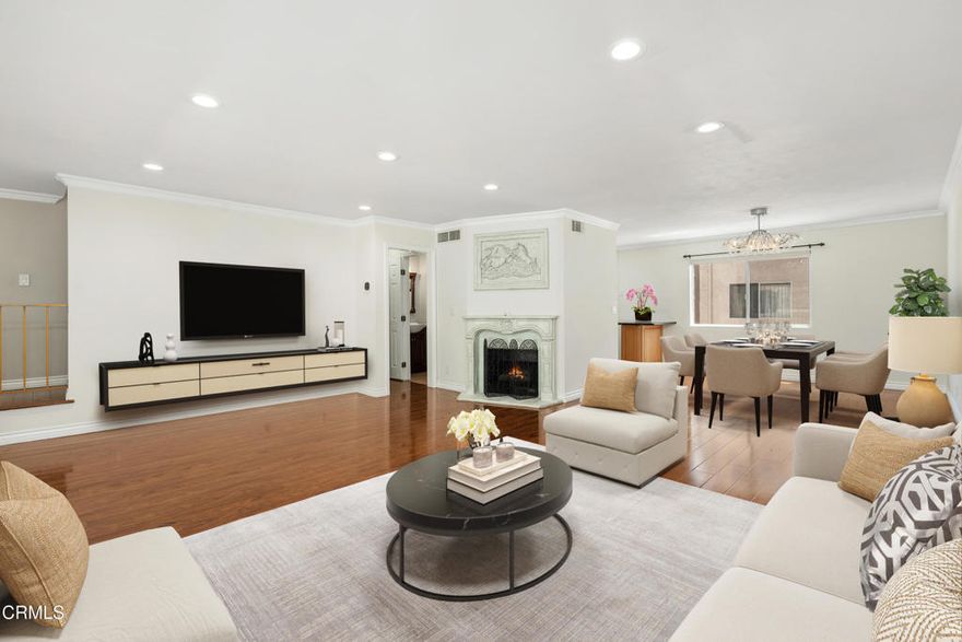 Welcome to this spacious and beautifully updated 4 bedroom, 2 bathroom townhome, ideally located in one of the most accessible areas of the Cabrini Villas community. This move-in-ready home features fresh interior paint, a formal dining room, a remodeled kitchen with brand new cabinets, a beautiful fireplace, and a new water heater for added efficiency and peace of mind. Enjoy a private patio, perfect for relaxing or entertaining, along with a 2-car attached garage with direct access. Cabrini Villas offers resort-style living with amenities including multiple pools and jacuzzis, tennis courts, a sports court, playground, dog park, clubhouse, and 24-hour patrolled security. With central heating and air, plenty of guest parking, and close proximity to freeways, dining, shopping, and entertainment - this home truly has it all.