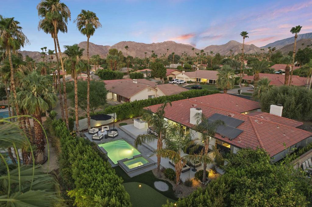 Fully remodeled and redesigned modern masterpiece! Tucked away in south Palm Desert with unobstructed mountain views. Many upgrades, including: putting green, remote black-out shades, solar, and complete smart innovation--an Ipad can control everything. This meticulous home is offered fully furnished and appointed by renowned local designers. This home is an entertainer's dream, providing a multitude of indoor and outdoor entertainment spaces. The third bedroom is currently a sleek office; however, the owner will convert it back to a bedroom upon request. Take advantage of this rare opportunity to live minutes from The world famous El Paseo Shopping District, featuring over 300 world-class shops, clothing boutiques, art galleries, restaurants, and much more--blocks from the Living Desert, hiking trails, etc..arguably the most sought-after area in the desert. Owner will rent annually, monthly, or seasonally. Don't miss out; call for any additional information.