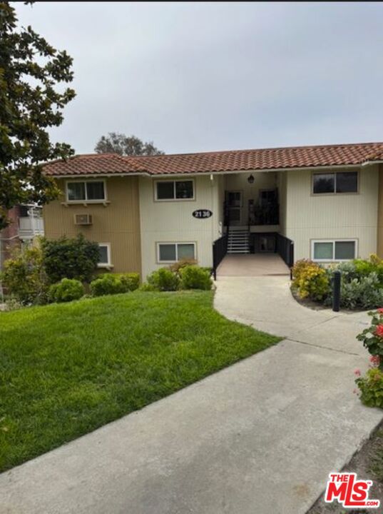Excellent well priced condo to get you into the Laguna Woods Community. It is move in ready and ready for your personal touches. It is 1057 sq ft with a nice sized tv room with patio/balcony right out from there, comfortable sized kitchen, master bedroom with bathroom and guest bedroom with everyday bathroom across the hall. Laguna Woods is a 55 plus community with a 27 hole golf course, community pool, tennis courts, horse back riding and many other activities. It is located 12 minutes from the beach and has excellent beach weather all year long.