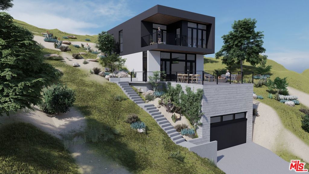 A rare hillside opportunity with sweeping, unobstructed views of Forest Lawn Hills. This 10,494 sq. ft. parcel comes with extensive due diligence already completed, including civil, architectural, structural, and geological reports, as well as a full topographical survey. Conceptual renderings showcase a sleek modern residence featuring 2 bedrooms, 2.5 baths, and a flexible bonus space above the garage ideal for a studio, office, or guest quarters. The design maximizes indoor-outdoor living with expansive terraces to take in the dramatic hillside views. R1 zoning with grading pre-approval offers a strong foundation to move forward, while water and sewer connections further simplify the build process. Located just one block from the City of Glendale and minutes to Downtown LA, Los Feliz, Silver Lake, and Burbank, this lot is surrounded by established homes, adding to both its prestige and value. Families will also appreciate the highly regarded Delevan Drive Elementary School nearby. With the ability to carry either a Glendale or Los Angeles address, this property presents an extraordinary chance to create a one-of-a-kind architectural statement in a premier hillside setting.