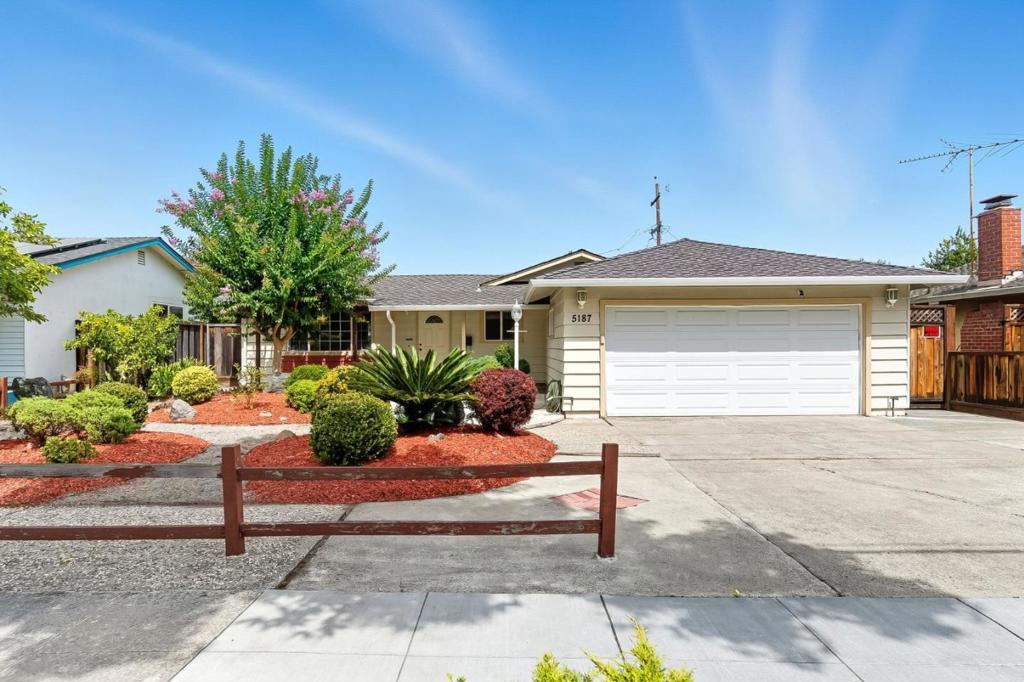 Welcome to this well-lighted, south-facing home in the highly desirable West San Jose neighborhood. It is home to the top-rated Morelands K-8 Easterbrook Discovery School. This 3-bedroom, 2-bath residence offers the perfect blend of modern updates and designer details, providing comfort and functionality. A well-cared-for home with an updated eat-in kitchen, granite counters, gas stove, subway tile backsplash, pantry cabinet, and lots of extra storage. A living room with crown molding, a family room with two bay windows, and a skylight are perfect for entertaining guests and comfort. The home has been tastefully updated with modern details: a 6-year-old composite roof, copper plumbing, newer insulation in the attic, engineered hardwood flooring, recessed lighting, dual-pane windows, a newer water heater, and security cameras. Large backyard and patio, with fruit trees, including grapefruit, fig, apple, and pomegranate. Great location, quick access to Hwy 280, 85, 17, and Lawrence/San Tomas Expressways, provides an easy commute to Apple, Nvidia, Intel, and many other local employers. Nearby local parks and shopping, including Westfield Mall, Santana Row, Westgate Center, Trader Joe's. This home delivers both convenience and an exceptional location in the heart of Silicon Valley.