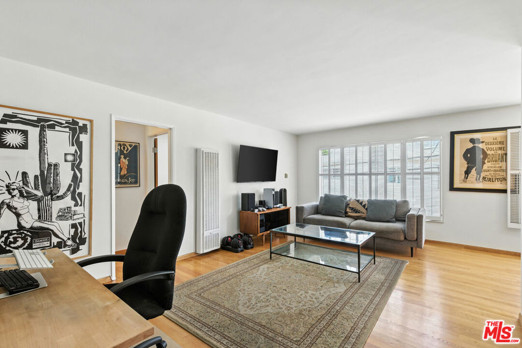 This 1-bedroom, 1-bathroom top-floor unit offers comfort, convenience, and exceptional value in the heart of West LA. With 610 SF of living space, the unit features red oak hardwood floors throughout and a kitchen equipped with stainless steel appliances, including a gas stove/range, granite countertops, and tile flooring. The unit also includes a dedicated parking spot with additional storage. Located in a highly walkable neighborhood, you're just blocks from LA Fitness and Gelson's, and minutes from Sawtelle's Japantown, Whole Foods, Trader Joe's, Target, Best Buy, and endless shopping and dining options in nearby Brentwood and Santa Monica. The unit also offers easy access to the MetroLink station, Santa Monica College, UCLA, and Santa Monica Beach. Enjoy low HOA dues, close proximity to Stoner Park with tennis courts and green spaces, and just 1.5 blocks from the award-winning New West Charter School.