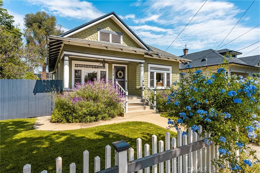 Located in the heart of the historic district of Old Towne Orange, this beautifully updated 3-bedroom, 2-bath home blends timeless charm with modern comfort. A detached ADU provides incredible flexibility — complete with its OWN kitchen, bathroom, and AC system, it’s perfect for guests, extended family, or rental income potential. The inviting front porch sets the tone for relaxed evenings and neighborly charm, while inside you’ll find warm hardwood floors, an upgraded kitchen with stainless steel appliances, and remodeled bathrooms designed with today’s lifestyle in mind. Enjoy the convenience of indoor laundry and upgraded central AC throughout the main home. Just moments from the Orange Plaza, restaurants, shops, and Chapman University, this home offers the perfect blend of history, community, and modern upgrades. May qualify for the Mills Act! Don’t miss the chance to own a piece of Old Towne charm with added versatility!