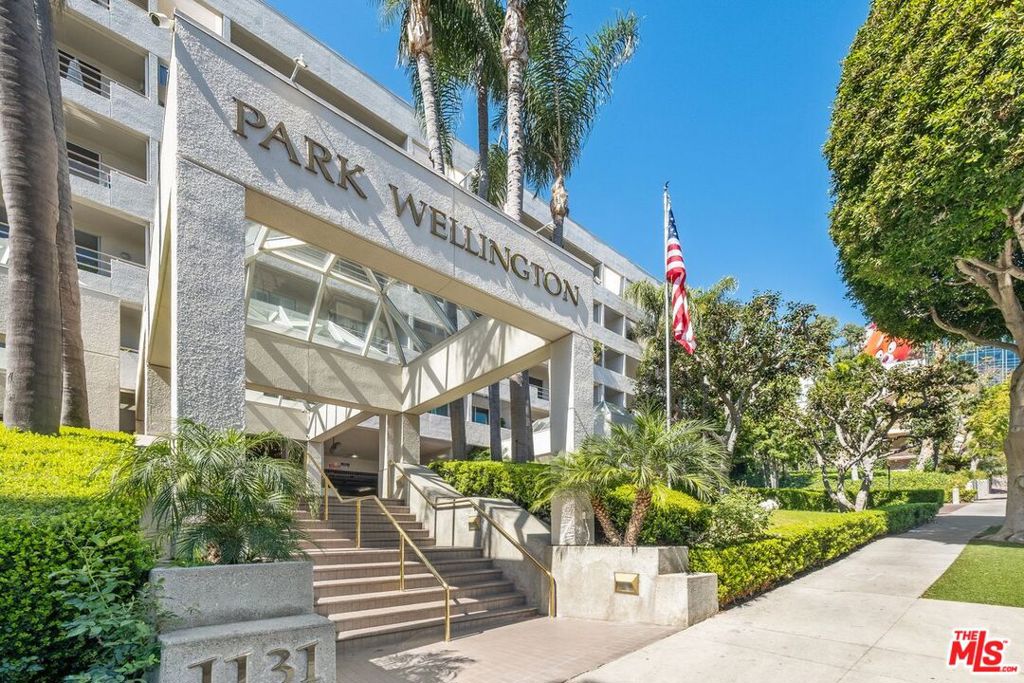Located in the heart of West Hollywood, this stylish 1-bedroom, 1.5-bath residence at Park Wellington offers comfort and convenience. The garden-level unit features an oversized private patio. Inside, you'll find a mix of carpet and hardwood flooring, a powder room, and an updated kitchen complete with gas appliances, a built-in microwave, refrigerator, and stove/oven. The spacious primary bathroom includes a walk-in shower, while central air and heat ensure year-round comfort.The full-service, secure building provides resort-style amenities, including a large saltwater pool, two jacuzzis, updated fitness center, tennis courts, doorman, gated parking, and ample guest parking. The unit overlooks a quiet garden area, offering a peaceful escape while still being just steps away from the best of West Hollywood. Additional features include multiple laundry rooms, a storage unit, and pet-friendly policies. Conveniently located behind Equinox Gym, with easy access to both Sunset Boulevard and Santa Monica Boulevard, this is an exceptional opportunity to enjoy vibrant city living in a private, secure setting.