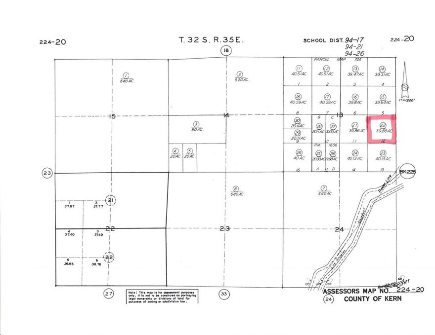 39.86 ACRES OF PRIME CALIFONIA REAL EATATE BRING THE FAMILY AND CAMP OUT ENJOY THE EAVING STARS . THERE ARE 8 TOTAL LOTS HERE FOR SALE EACH ALMOST 40 ACRES FOR A TOTAL OF 320 ACRES COORDINATES ARE AS FOLLOWS LATITUDE 35.144553 / LONGUTUDE -118.68618 BUYER AND BUYERS AGENT TO DUE ALL DUE DILIGENTS AS TO UTILITIES AND LOCATION