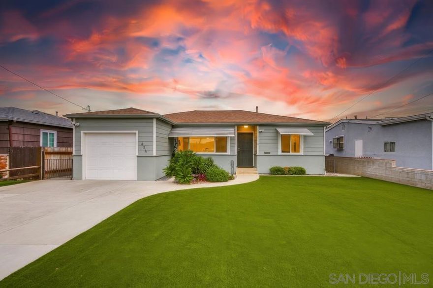 Welcome to this well maintained 2BR/2BA home located in a convenient El Cajon neighborhood! This property features a large kitchen, spacious additional family room, perfect for entertaining or creating a home office or play area. Enjoy the benefits of a fully fenced backyard, 1 car attached garage and an extra-large workshop/storage building—ideal for your tools, hobbies, or extra storage needs. Super low-maintenance yard makes outdoor upkeep a breeze. See supplement for more information.  Recent updates include: Freshly painted exterior, New windows, New HVAC system installed last year. Roof is approx 10 yrs old.*Tax roll states 3BR/1BA. Property has a well located in back of the property that produced water for many years, the pump went bad and owner decided not to use the well since the yard is mostly turf.  Home is located close to freeway access, gas stations, convenience stores, and local eateries, this home offers both comfort and accessibility.