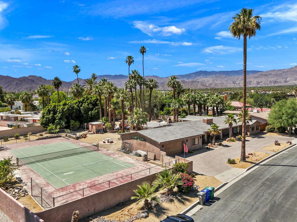 A remarkable opportunity to own a one acre property located in the heart of Palm Desert! This spacious home gets lots of natural light and the open floor plan with a well appointed gourmet kitchen is a true dream! Make it your own or an investment. The possibilities are endless. With two casitas, attached and detached, you can continue to rent those out or simply use them for guests who visit. Enjoy the tennis court or simply soak in the sunshine and wonderful weather by the private pool and tub. Close distance to El Paseo shopping and other businesses in the area as well as a peaceful and well maintained park nearby... what is there not to like? Investor? Per city, property can be subdivided and tennis court can be made a separate lot. Max three additonal units can be added. Make an appointment to visit and check this spectacular home out. Call now to inquire on other features about this home!