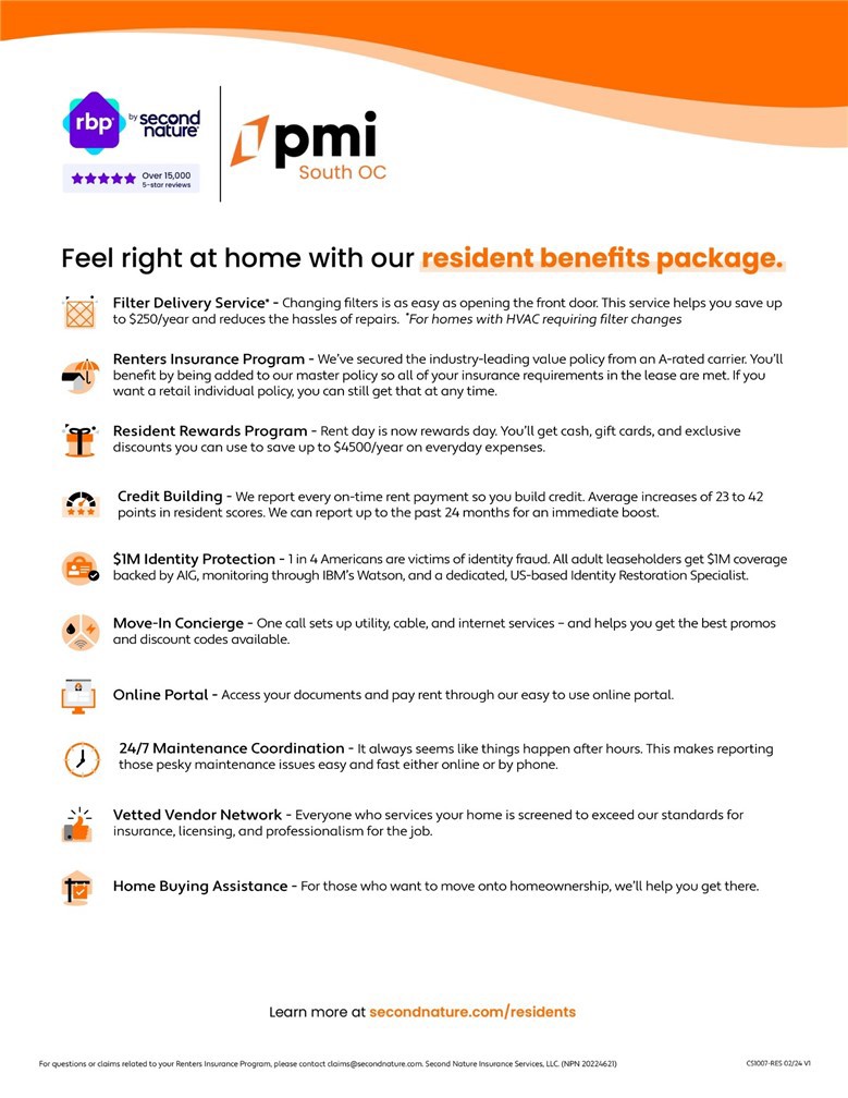 Corte Melina (CM) - Residential Lease