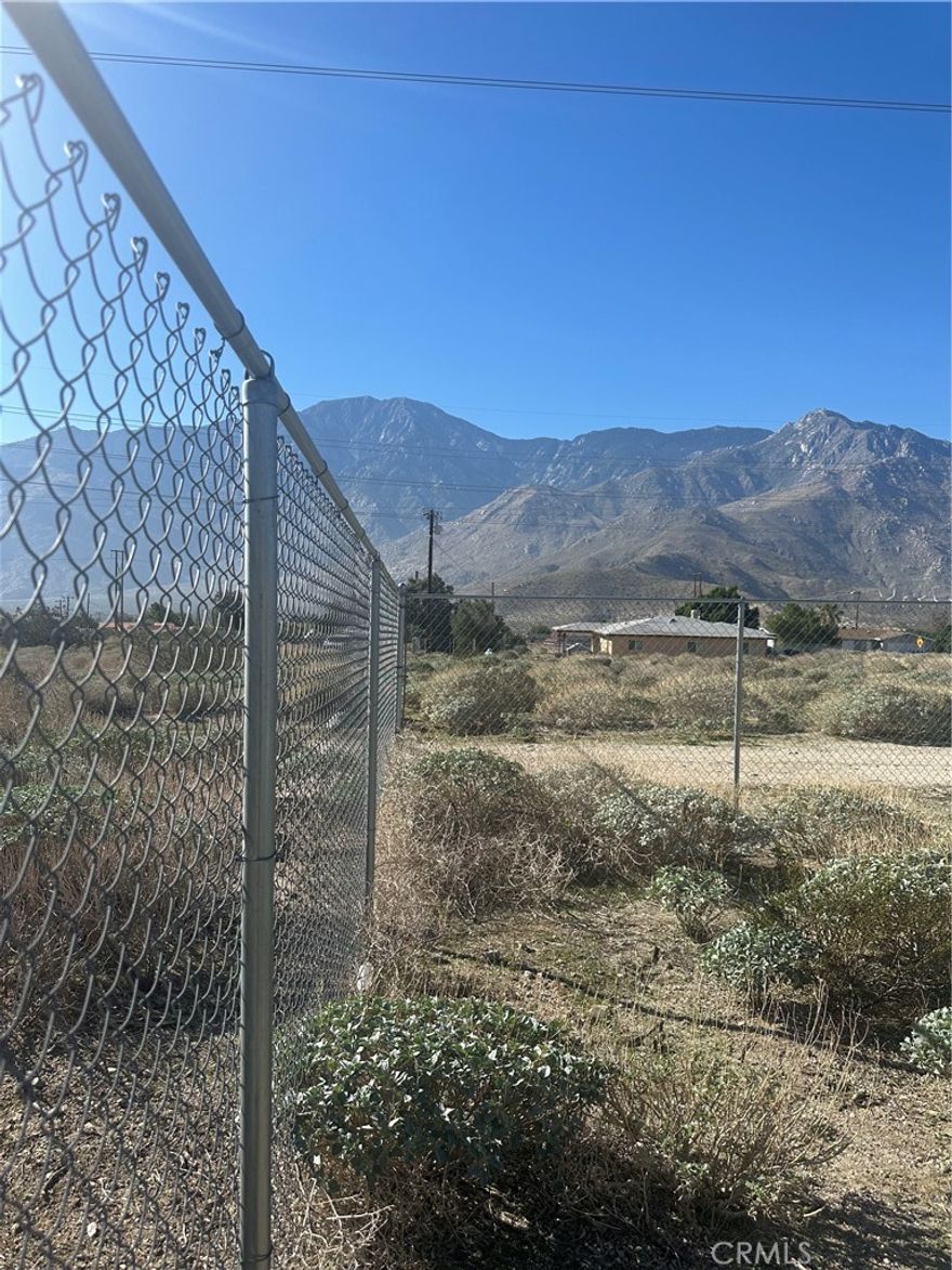 Great opportunity to own .70 ac in this fast growing community. Minutes from Cabazon outlets. 30 Minutes to Desert Hot springs Palm Springs. Water and electricity available on street. Available option to build or move in a new manufacture home. 

3/4 of the land is fenced with it corner markers. Can have live stock, Check with city for it limitation on live stock.

You can built a new construction home or place a Manufacture Home call me for details. Can view options on the pictures I have provided