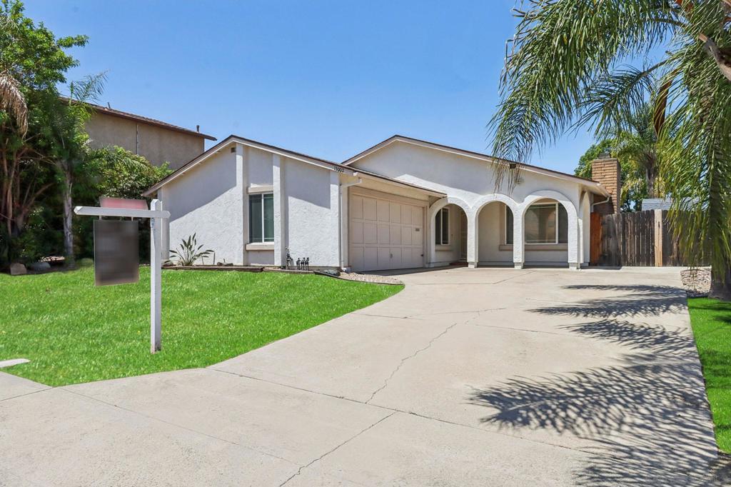 Welcome to this spacious 5-bedroom, 2-bathroom home in the desirable Garden Road neighborhood of Poway. This is a rare find for a single-story property! With ample space for family, guests, or a home office setup, this layout offers flexibility and comfort for any lifestyle. Step outside to your own private backyard retreat featuring a sparkling pool & spa, perfect for relaxing or entertaining year-round. The oversized driveway provides plenty of parking, ideal for multiple vehicles, RV, or boat. Conveniently located near Poway's top-rated schools, as well as an abundance of shopping, dining, and local amenities. Don't miss this opportunity to own a unique home in one of Poway's most sought-after communities!