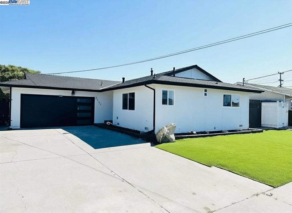 Beautifully Remodeled San Leandro Home with Pool. Step into this stunningly remodeled 3-bedroom, 2-bath home featuring a sparkling in-ground pool and spacious two-car garage. The open-concept layout seamlessly connects the living room, dining area, and modern kitchen, creating the perfect space for both relaxation and entertaining. Every detail has been thoughtfully updated, including fully remodeled bathrooms, a brand-new roof, all-new electrical wiring, and a new heating system. The backyard is an oasis with a newly repaired swimming pool and plenty of room to enjoy outdoor living, all just moments from the bay shoreline breezes. Conveniently located in Marina Faire neighborhood near new shopping centers, the beautiful Marina Park, and with easy access to I-880 for smoother commutes, this turnkey property is move-in ready. All that’s left is for you to create a lifetime of memories.