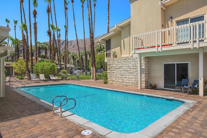 Modern Vibes in a Historic HotspotIn the sought-after Tennis Club neighborhood of downtown Palm Springs, this sleek 1-bedroom, 1-bath condo offers a stylish retreat in one of the city's most iconic settings. Thoughtfully updated with modern finishes, the home features terrazzo-look flooring, a convenient in-unit washer and dryer, and the rare advantage of having no one above you. Off-street parking adds ease to your everyday living.You're moments from downtown's celebrated restaurants, boutique shopping, vibrant nightlife, and galleries. Prefer the outdoors? Scenic hiking trails and breathtaking mountain views are right at your doorstep.For even more lifestyle perks, Tennis Club memberships are available--unlocking access to tennis, pickleball, a fitness center, and year-round tournaments that make this neighborhood such a dynamic place to live.Whether you're searching for a desert getaway, an easy-care full-time residence, or a smart investment, this condo blends modern style, unbeatable convenience, and a coveted location--all wrapped in Palm Springs charm.