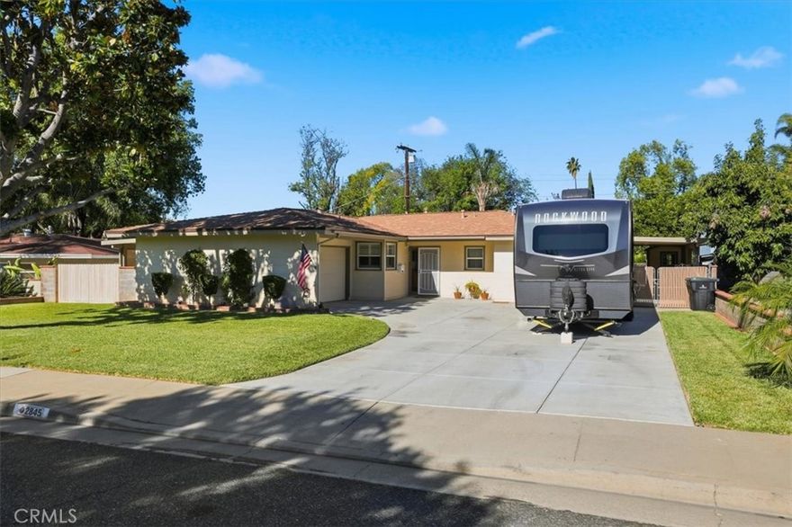 Welcome to 2845 Iron Hills Way, ideally located on a quiet cul-de-sac in Riverside’s highly sought-after Cowboy Streets neighborhood. This well-maintained 3-bedroom, 2-bath home offers approximately 1,600 square feet of comfortable living space in one of the best areas Riverside has to offer.

The property sits within the Riverside Unified School District and is conveniently close to elementary, middle, and high schools, as well as nearby shopping, dining, and easy access to major freeways. The home also features RV parking on both sides of the property, a rare and highly desirable amenity in this neighborhood.

Recent updates include a newer roof installed in 2022, a tankless water heater added in 2023, a new driveway completed in 2023, plantation shutters installed in 2022, updated wood flooring and carpet in 2023, a remodeled kitchen and laundry area in 2019, an updated front hall bathroom completed in 2018, aluminum patio covers on both the east and west sides installed in 2020, and central air conditioning replaced in 2015.

With its cul-de-sac setting, generous parking, thoughtful upgrades, and prime Cowboy Streets location, this home offers a rare opportunity to enjoy privacy, functionality, and classic Riverside charm. Homes in this neighborhood are seldom available—don’t miss your chance.

With its cul-de-sac setting, thoughtful upgrades, and prime Cowboy Streets location, this home offers a rare opportunity to enjoy privacy, comfort, and classic Riverside charm all in one. Homes in this neighborhood are seldom available—don’t miss your chance.