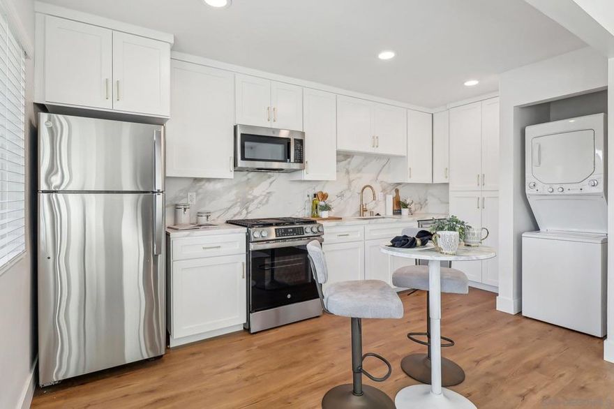 520 E Street, San Diego, CA 92102 – a stunning collection of ten newly constructed one-bedroom, one-bathroom apartment units in the heart of Golden Hill.   Each thoughtfully designed unit offers approximately 550 square feet of modern living space, featuring luxury finishes throughout. From brand-new custom cabinetry and high-end appliances to elegant flooring, every detail has been carefully selected to provide both style and comfort.  The residence is equipped with in-unit laundry and modern air conditioning, ensuring convenience and ease in everyday living. Its spacious layout creates an inviting atmosphere, perfect for relaxation or entertaining.  Located just minutes from downtown San Diego with quick access to major freeways, this home places you near an exciting mix of dining, entertainment, and outdoor activities. Whether you’re looking for a stylish city retreat or a prime investment opportunity, this exceptional property is the perfect place to call home.