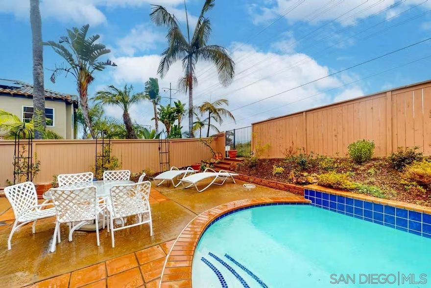 This fully furnished property is available for short-, mid-, and long-term rentals. Rates are subject to change based on seasonality and length of stay. Contact us for specific rates tailored to your preferred stay length and timing. Welcome to this coastal 4-bedroom, 3-bath retreat with pool and spa nestled in the heart of Encinitas. Inside, the family room welcomes with its vaulted ceilings, large sectional couch, and seamless flow into the kitchen and breakfast area, creating an inviting space for relaxation and connection. The fully equipped kitchen offers everything you need to prepare meals, with picturesque views overlooking the pool. Adjacent to the kitchen, the eat-in breakfast area comfortably seats five, making it the perfect spot to start your day. The formal living room features a cozy gas fireplace and a plush leather couch, creating a peaceful space to relax. The dining room, just off the living room, opens up to the backyard through French doors, seamlessly blending indoor and outdoor living. Step outside into the backyard, where you'll find a sparkling pool and jacuzzi, alfresco dining for six, and pool loungers to soak up the California sun. This outdoor space is ideal for entertaining or simply unwinding under the stars. The primary bedroom is a luxurious retreat, complete with a king bed, gas fireplace, and seating area. The en-suite bathroom offers a soaking tub and separate shower for a spa-like experience. The additional bedrooms include two with king beds and one with a queen bed, ensuring ample comfort for all guests, plus a twin bed in common area. This home is packed with amenities, including a washer/dryer, a BBQ, and a pet-friendly policy that welcomes up to four dogs. Just one mile away, the Encinitas Ranch Town Center provides an array of retail options and diverse dining experiences, making it easy to enjoy a meal or shop for essentials. Beach lovers will appreciate the proximity to some of the area’s most picturesque coastal spots, including Leucadia State Beach, just 3.8 miles away, and Stonesteps Beach, 4.3 miles from the home. For those seeking outdoor beauty, the San Diego Botanic Garden is only 2.8 miles from the property, showcasing vibrant plant collections and serene walking paths. Families will enjoy being a short 9.3-mile drive from Legoland, offering a day of adventure and fun. During the spring, the world-famous Carlsbad Flower Fields, located 13 miles away, provide a stunning display of colorful blooms and are a must-see attraction. This prime location ensures you’re never far from the best of Encinitas and North County San Diego, blending coastal charm with an abundance of activities and sights to explore. Sleeping Accommodations (Maximum 9 guests): Bedroom 1 - 1 King bed Bedroom 2 - 1 King bed Bedroom 3 - 1 King bed Bedroom 4 - 1 Queen bed Shared Space - 1 Twin bed City/town permit number: RNTL-029759-2024 City/town permit number: B020270-04-2024