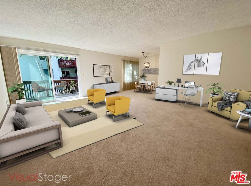 Beautiful, peaceful, spacious, bright, airy, Corner Unit, open floor concept 2 bed+2 bath condo + large balcony + 2 side by side parking! Super spacious living area w/ new carpet that flows to a large balcony. Nice kitchen w/ a breakfast nook. Kitchen has a cook top and a separate oven. Lots of closets.  All Windows are upgraded to double pane windows. Freshy painted. Very spacious master w/ a large closet. Great size 2nd bedroom! HOA INCLUDES MANY UTILITIES: Water, sewer, trash. Amenities: pool Award winning K-12 Culver City schools. Near Playa Vista, Silicon Beach, LAX, Beach, FWYs, Shops, Restaurants & great Park across: jogging path+exercise station, tennis & paddle tennis courts, basketball, volleyball, picnic area, & more. Must see place! The first picture is virtually staged. NO PETS.
