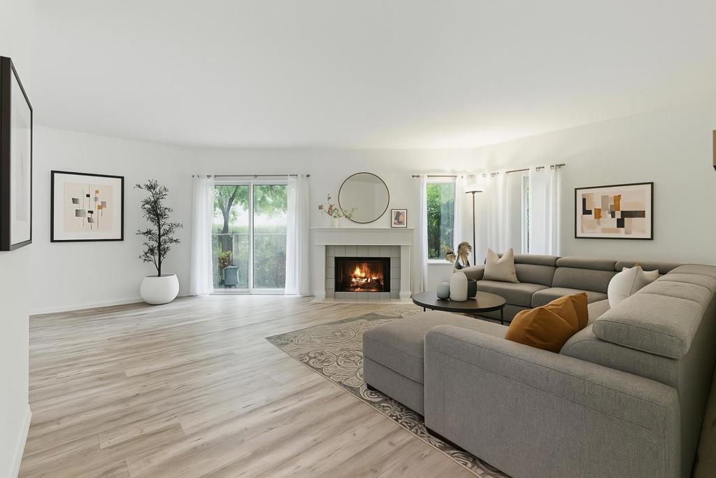 Welcome to 914 Shoreline Drive - a serene, ground-floor 2-bed, 2-bath condo in San Mateos sought after Harbortown community. Tucked within beautifully landscaped grounds, this thoughtfully updated unit offers comfortable single-level living with a private entrance & a functional layout that blends indoor & outdoor living. The spacious living & dining areas open to a large private patio, ideal for lounging, gardening, or al fresco dining. Inside, enjoy durable updated flooring throughout, fresh interior paint & a cozy fireplace. The kitchen features ample cabinetry & stainless steel appliances. Both bathrooms have been tastefully remodeled & the in-unit laundry closet was upgraded to include a modern washer/dryer setup. Retreat to the large primary suite with direct patio access & an updated en-suite bathroom. A second bedroom & full hallway bath provide flexibility for guests or a home office. A private garage is included for added convenience with parking & storage. Enjoy resort style living with access to impressive amenities: multiple swimming pools, tennis & pickleball courts, a clubhouse, sauna, & walking paths along the tranquil lagoon. Ideally located near Bridgepointe Shopping Center, the Bay Trail, Mariners Island Park, & major commuter routes including Hwy 92 & US-101.