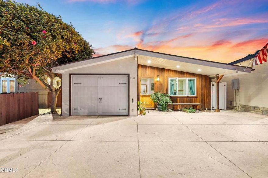 Step inside this beautifully remodeled 3-bedroom, 2-bath home located only 15 houses from Ventura's stunning shoreline. This residence blends modern comfort with coastal charm, offering an abundance of natural light and thoughtfully designed upgrades throughout.You'll immediately notice the bright, open layout that highlights every detail of this coastal retreat. The chef-inspired kitchen features a high end JADE 6-burner stove, perfect for cooking and entertaining in style. Two tankless water heaters and a full air conditioning system to ensure year-round comfort.The backyard is a private oasis with professional landscaping and low-maintenance artificial turf, ideal for relaxing or hosting gatherings. Practical features include an electrical panel set up for generator connection, giving you peace of mind during unexpected outages.Whether you're searching for a full-time residence or a beachside getaway, 1136 Cornwall Lane offers the perfect balance of luxury, comfort, and location.
