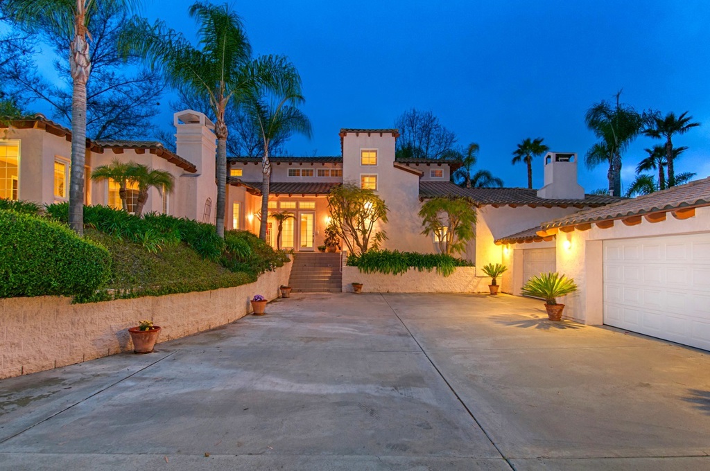 BEST DEAL in POWAY! Aggressively priced to allow buyer to personalize!5 Bd/5.5 ba in sought after Green Valley Cmty & Poway School District!Expansive mountain & cyn views w/loads of privacy.Open floor plan features high ceilings,bright & airy eat-in kitchen overlooking adjacent family room.Ample windows flood the entire space w/natural light & alluring views of lushly landscaped backyard w/custom pool & spa.Spacious master suite on main floor w/fireplace,sitting area,spa-like bath w/heated tub/dbl vanity. BEST DEAL IN POWAY and BEST PRICE PER SQUARE FOOT! Aggressively priced to allow buyer to personalize to their own taste.This comfortable and inviting hillside residence offers families the perfect balance of function and beauty. With its private location overlooking 4 acres of open natural space, panoramic sunset views, and 4,839 sq. ft. of flexible living space, this Green Valley gem won’t last long. Formal living room offers additional entertainment w/ fireplace and wet bar while the formal dining room provides added space for family gatherings. Three bedrooms located upstairs all come w/walk-in closets and en suite baths with the master suite and additional guest bed/or office conveniently located on the main floor.. Neighborhoods: Green Valley Equipment: Garage Door Opener, Range/Oven Other Fees: 0 Sewer: Sewer Connected