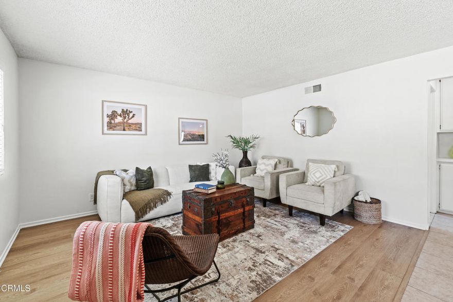 THE LOWEST-PRICED CONDOS IN THE AREA!  DON'T MISS OUT ON THIS SPECTACULAR OPPORTUNITY TO OWN A HOME CLOSE TO THE BEACH.  Coastal Charm Meets Comfort! This beautifully upgraded 2-bedroom, 1-bath single-story front-unit condo is located in the heart of Port Hueneme--just 10 minutes from the beach! Featuring fresh paint throughout and new flooring in the living room and bedrooms, this light-filled home is move-in ready. Enjoy the convenience of a 1-car attached garage and a private laundry room located just next to the garage. Community amenities include a sparkling pool and relaxing spa, offering a resort-style lifestyle. Whether you're a first-time buyer, downsizer, or investor, this coastal gem offers the perfect blend of value and location. Don't miss it!