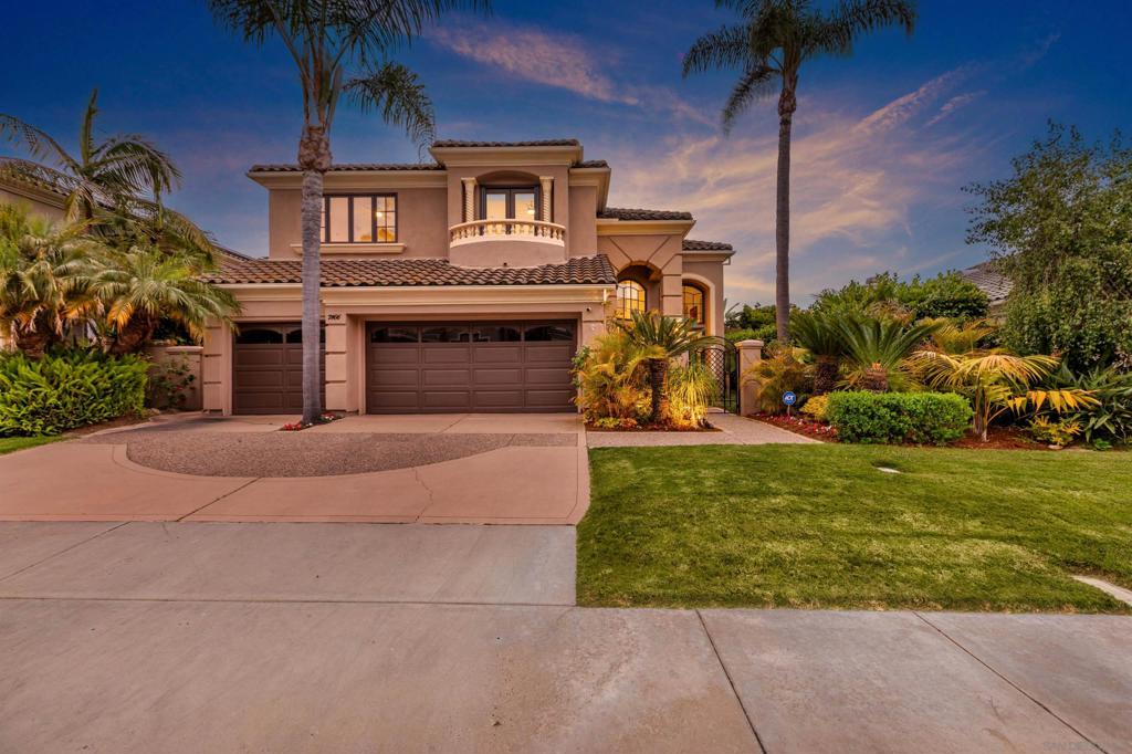 Stunning Executive Home in the Prestigious Pavona Community of Aviara situated across the Batiquitos lagoon. Designed by renowned builder Bill Davidson & extensively modernized, this exceptional home features a state of the art kitchen with beautiful Italian porcelain floors. Step inside & indulge in the unparalleled elegance of the design boasting captivating views of lush tropical landscaping, a first-floor bedroom with a full en-suite bath and a romantic primary suite balcony featuring magnificent views! From luminous Italian-imported porcelain tiles to a fully remodeled chef’s kitchen with premium finishes, every detail has been thoughtfully curated for the most discerning homeowner. ***Remote-controlled shades - elegant marble fireplace mantels - designer light fixtures - Wall-mounted TV in every bedroom - a comprehensive outdoor security camera system, a life source whole house water filtration system are just a few of the enhancements that make this home truly exceptional. And the list goes on as the current owner spent over $350,000 in remodeling and improvement work ***As you step inside, you're immediately welcomed by breathtaking views of lush tropical landscaping framed by expansive windows, one of Bill Davidson’s signature architectural elements. The beautiful breakfast nook provides enchanting garden views, creating a serene and perfect setting to start your day. An elegant stone patio seamlessly blends indoor and outdoor living, offering the ideal backdrop for meaningful gatherings surrounded by nature.*** Upstairs, the primary suite is a true sanctuary—featuring an expanded lounge area thoughtfully created by the current owner, and a private balcony with sweeping views of nature and city lights. A second upstairs balcony offers another peaceful vantage point to enjoy the natural beauty surrounding this stunning neighborhood. ***From beautiful nature walks by the Batiquitos lagoon to afternoons on the Fairway, this home invites you to enjoy a lifestyle filled with beauty, leisure, and luxury—all within the vibrant Aviara community.